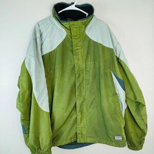 L.L. Bean 100% Nylon Mens Green Lightweight Jacket Coat Mens Size XXL (2XL)